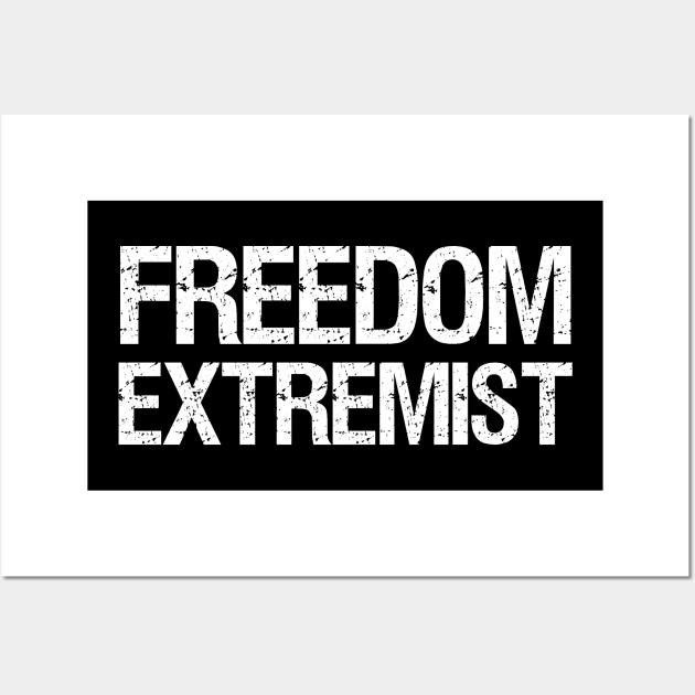 Freedom Extremist Anarcho Capitalism Libertarian Voluntarism Wall Art by Styr Designs